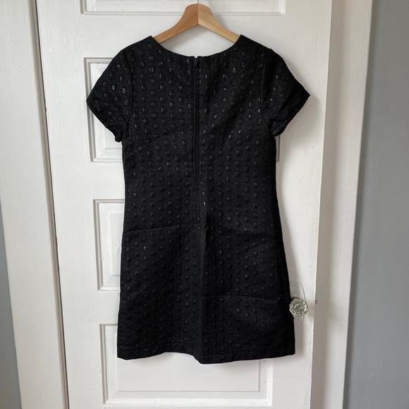 Xhilaration, Retro, Mod, Black Textured Dress, Medium - Picture 2 of 3